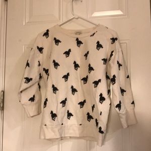 Forever 21 horse sweatshirt
